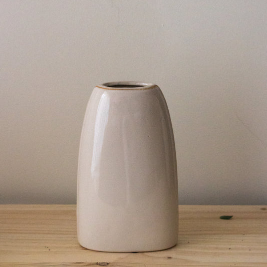 Ivory Stoneware Vase