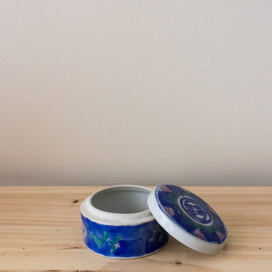 Blue Enamel Trinket Box