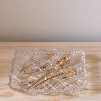 Pressed Glass Serving Dish