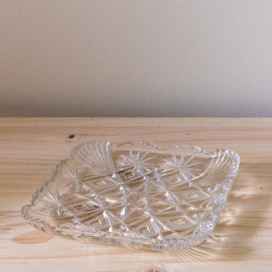 Pressed Glass Serving Dish