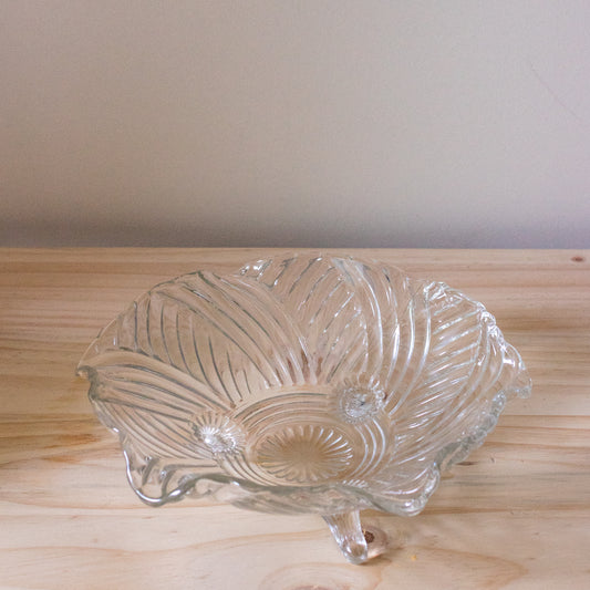 Footed Glass Bowl