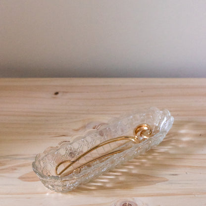 Oblong Crystal Tray